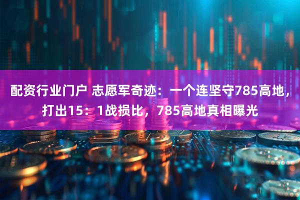 配资行业门户 志愿军奇迹：一个连坚守785高地，打出15：1战损比，785高地真相曝光